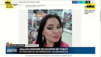 Hallan cadáver de docente en Tobatí - Periodísticamente - ABC Color
