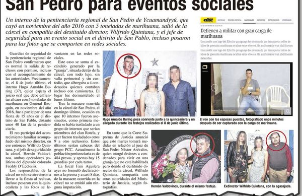 Citan a exdirector de cárcel conectado a un presunto acto de terrorismo de estado - Nacionales - ABC Color