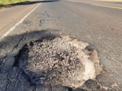 Más de 150 baches peligrosos en ruta PY05 en Concepción