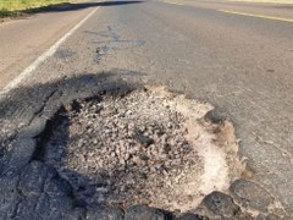 Más de 150 baches peligrosos en ruta PY05 en Concepción