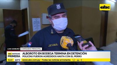 Alboroto en bodega termina con dos detenidos - ABC Noticias - ABC Color