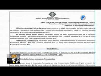 Imputan y piden prisión para los Ferreira de Imedic