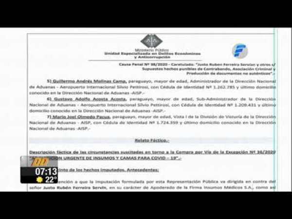Imputan y piden prisión para los Ferreira de Imedic