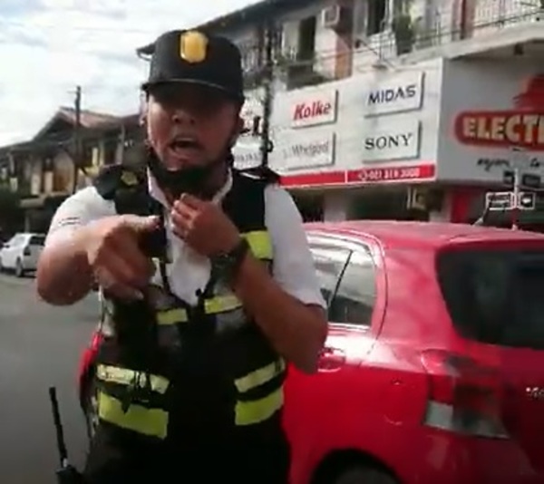 Incidente entra conductora y dos PMT (Video) » San Lorenzo PY