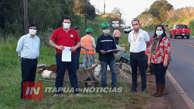 INTENDENTES DE LA PAZ Y FRAM ACOMPAÑAN INICIO DE OBRAS DE ILUMINACIÓN EN RUTA GRANEROS.