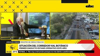 Corredor Vial Botánico: Uno de los viaductos estará habilitado en Agosto, según Ministro Wiens - A La Gran 7-30 - ABC Color