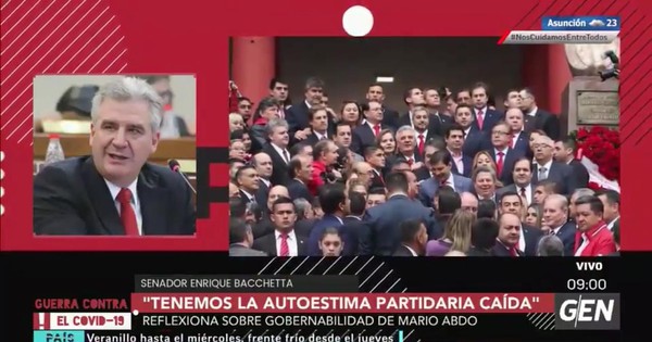 Enrique Bacchetta: “Tenemos la autoestima partidaria caída”