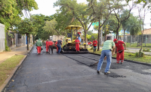 HOY / Mejoran capa asfáltica en la concurrida avenida Guido Boggiani