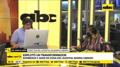 Explotó un transformador en Hospital de Barrio Obrero - ABC Noticias - ABC Color