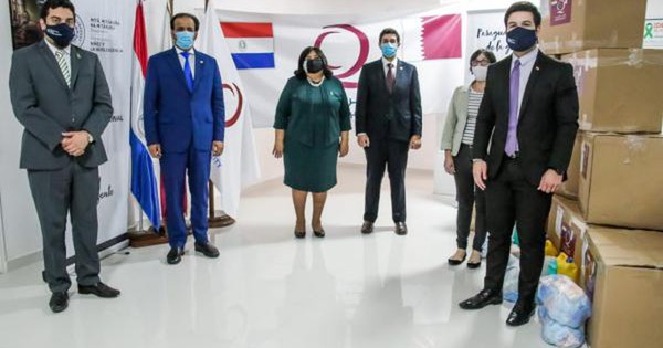 Ministerio de la Niñez recibió 134 kits de alimentos e higiene de Qatar