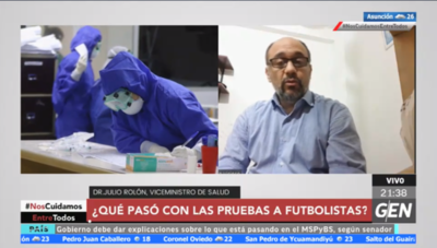 HOY / ¿Qué pasó con las pruebas de Covid-19 a futbolistas?, al respecto el viceministro de Salud, Julio Rolón