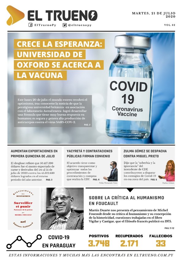 E-paper 21 de Julio 2020 - El Trueno