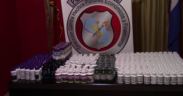 Incautaron más de 300 frascos de suplementos vitamínicos en Itapúa
