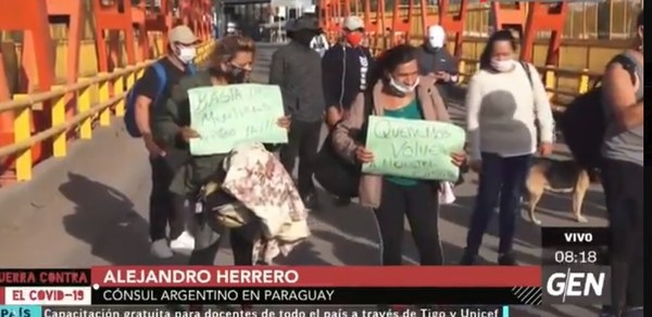 Poca diplomacia del cónsul argentino ante desesperada situación de ciudadanos que quieren volver al vecino país - ADN Paraguayo