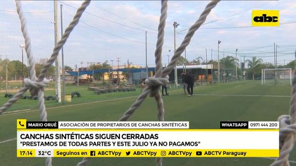 Canchas sintéticas siguen cerradas - ABC Noticias - ABC Color