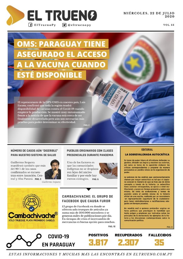 E-paper 22 de Julio 2020 - El Trueno