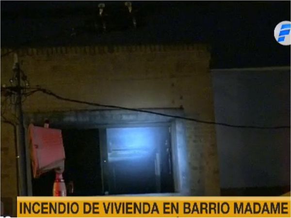 Incendio en vivienda de Asunción deja tres heridos