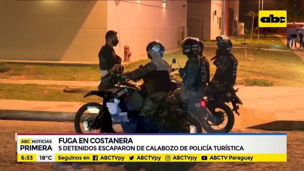 5 fugados del calabozo de la Policía turística - ABC Noticias - ABC Color