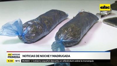 Lince detuvo a dos personas por tenencia de marihuana - ABC Noticias - ABC Color