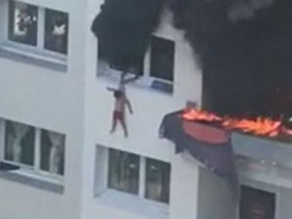 Niños saltan del tercer piso para escapar de un incendio en Francia