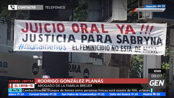 HOY / Rodrigo González Planás, abogado de la familia Breuer, sobre el feminicidio de Sabryna: "Demasiados intentos para no llegar a juicio oral"
