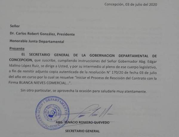 Gobernación rescindirá contrato con «Blancanieves» | Radio Regional 660 AM