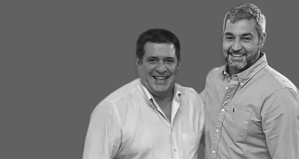 Horacio Cartes y Mario Abdo fuman la pipa de la paz
