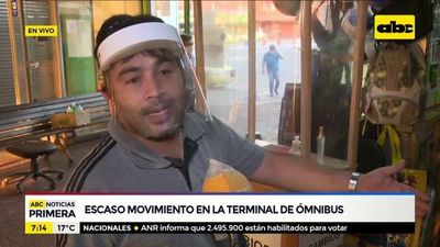 Escaso movimiento en la Terminal de Asunción - ABC Noticias - ABC Color
