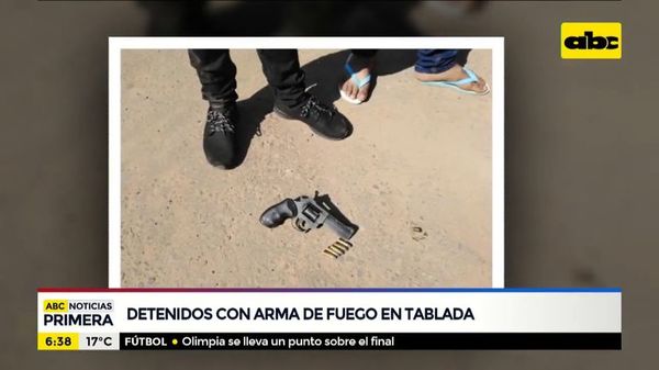 Hombre detenido con arma de fuego en Tablada - ABC Noticias - ABC Color