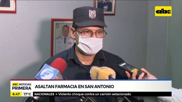 Asaltan farmacia en San Antonio - ABC Noticias - ABC Color