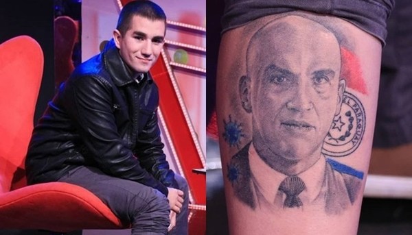 Apareció el joven que se tatuó el rostro de Mazzoleni - Teleshow