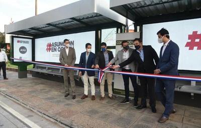 Municipalidad de Asunción inaugura 11 refugios/paradas para pasajeros