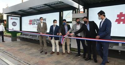 Municipalidad de Asunción inaugura 11 refugios/paradas para pasajeros