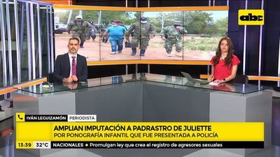 Imputan por pornografía infantil al padrastro de Juliette - ABC Noticias - ABC Color