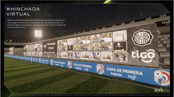 Olimpia tendrá hinchada virtual en el partido ante Sol de América