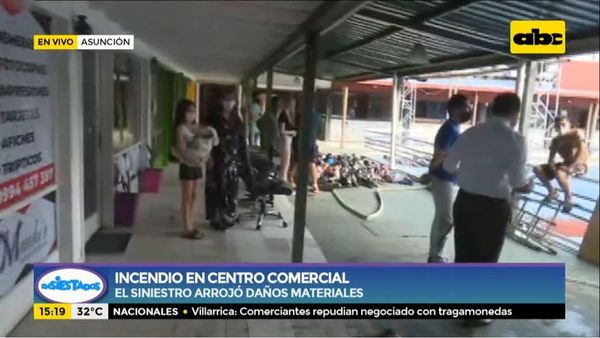 Incendio en centro comercial Gato Verde - ABC Noticias - ABC Color