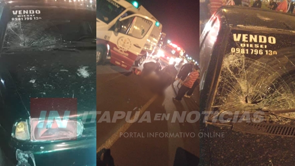 PEATÓN CON MÚLTIPLES HERIDAS TRAS SER CHOCADO POR UNA CAMIONETA