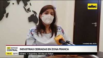 Industrias en zona franca siguen cerradas - ABC Noticias - ABC Color
