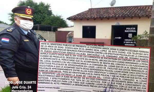 Jefe de comisaría y cuatro subalternos denunciados por extorsionar a una mujer – Diario TNPRESS
