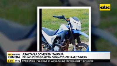 Motochorros asaltaron a un joven en Itauguá - ABC Noticias - ABC Color