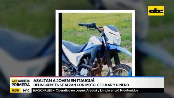 Motochorros asaltaron a un joven en Itauguá - ABC Noticias - ABC Color