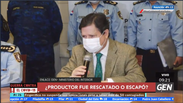 HOY / Conferencia de prensa en el Ministerio del Interior, en relación al caso Luis Tamiozzo