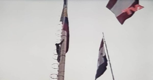 Arriaron polémica bandera colombiana en Oviedo