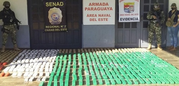 Incautaron 300 kilos de marihuana en una lancha a orillas del río Paraná
