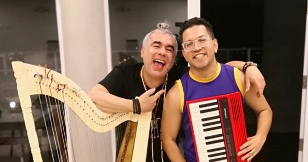 Pianito y el arpista Víctor Espínola preparan una “polca con trap”