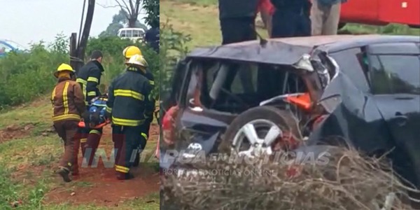 VUELCO DE VEHÍCULO CON CINCO OCUPANTES SOBRE RUTA 7