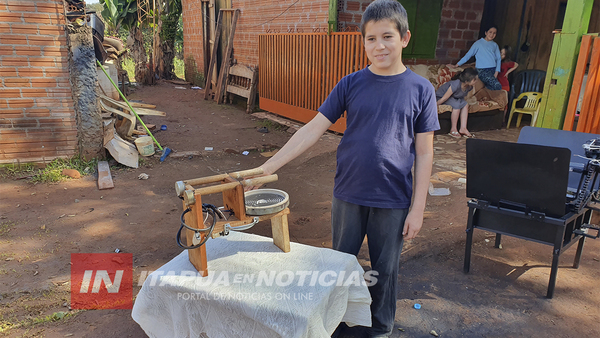 CON 13 AÑOS PIENSA COMO INGENIERO Y SORPRENDE CON UN NUEVO INVENTO