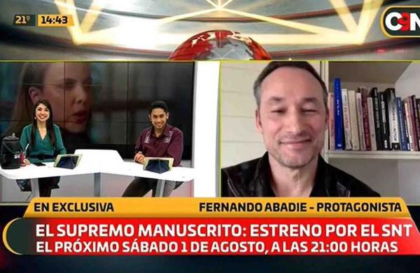 El Supremo Manuscrito por el SNT: Hablamos con Fernando Abadie, el protagonista del film nacional - C9N