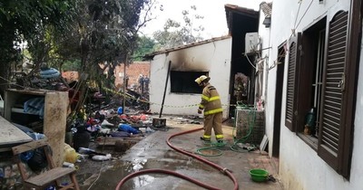 Madre e hijo fallecieron tras incendio de su casa
