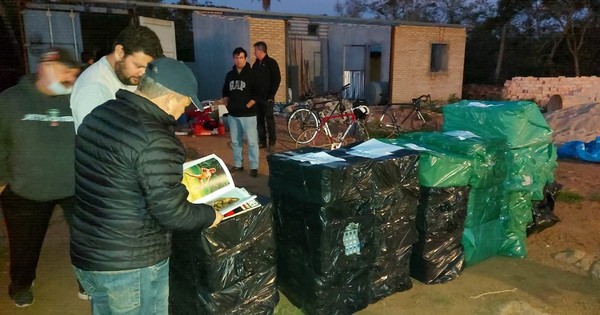Se incautaron de varias cajas de un container